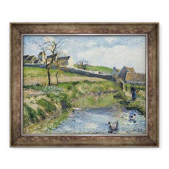 Tablou inramat - Camille Pissarro - Ferma de la Osny - - Roveli