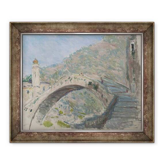Tablou inramat - Claude Monet - Podul la Dolceacqua - - Roveli