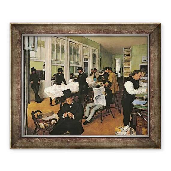 Tablou inramat - Edgar Degas - Bursa de Bumbac, New Orleans - - Roveli
