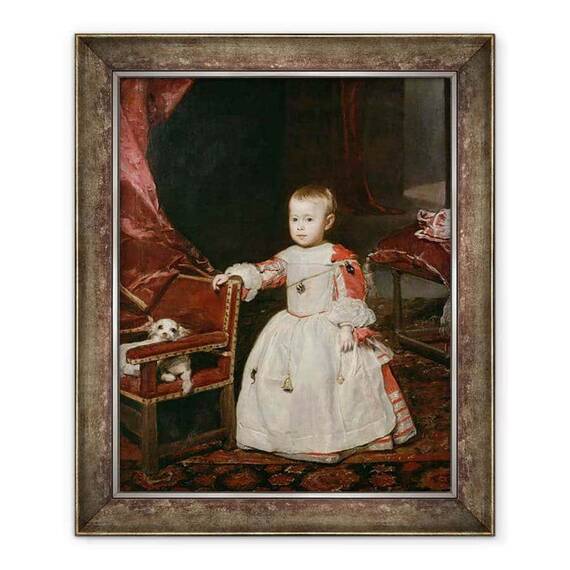 Tablou inramat - Diego Rodriguez de Silva y Velazquez - Printul Philip Prospero 1657-61 - - Roveli