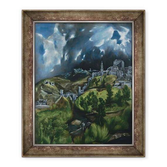 Tablou inramat - El Greco - Vedere din Toledo - - Roveli