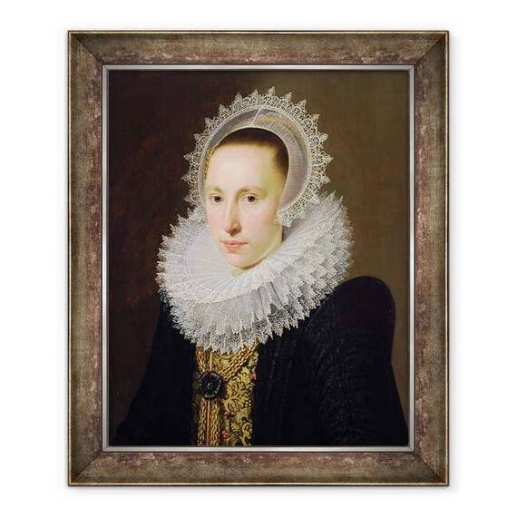 Tablou inramat - Cornelis van der Voort - Portret De O Doamna - - Roveli