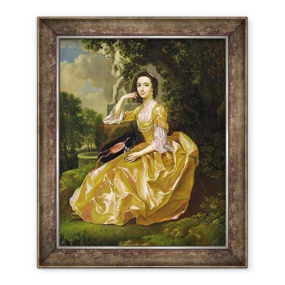 Tablou inramat - Francis Hayman - Doamna Mary Chauncey - - Roveli