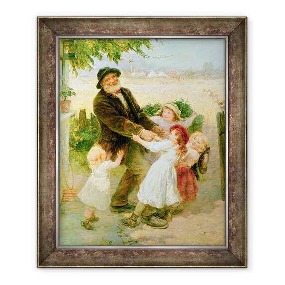 Tablou inramat - Frederick Morgan - Mergand la targ - - Roveli
