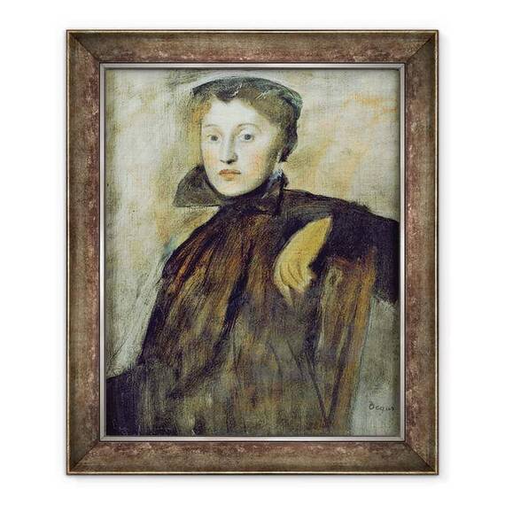 Tablou inramat - Edgar Degas - Studiu pentru un portret al unei doamne - - Roveli