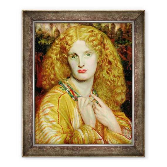Tablou inramat - Dante Gabriel Charles Rossetti - Elena din Troia - - Roveli