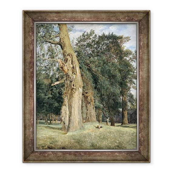 Tablou inramat - Ferdinand Georg Waldmuller - Vechi ulmi in Prater - - Roveli