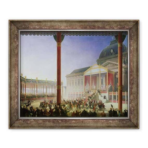 Tablou inramat - Francois Joseph Heim - Adunarea Champ de Mai - - Roveli