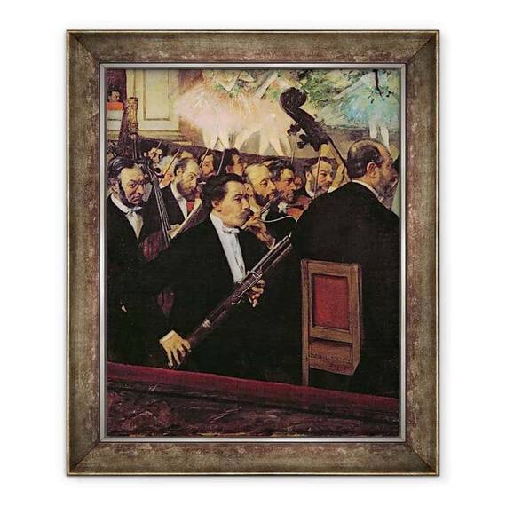 Tablou inramat - Edgar Degas - Orchestra de Opera - - Roveli