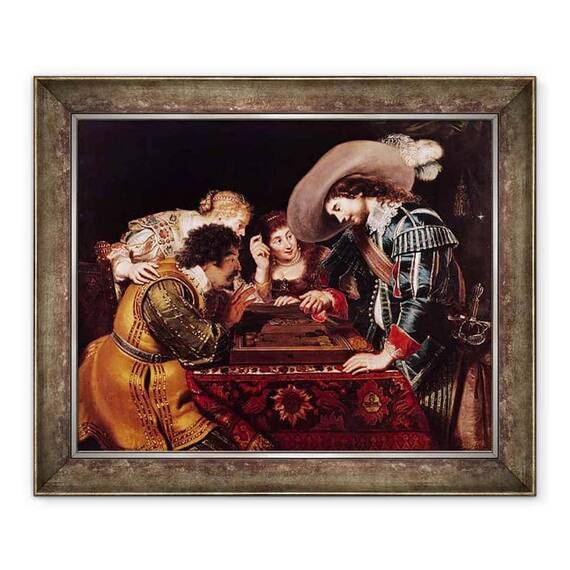 Tablou inramat - Cornelis de Vos - Jocul de Table - - Roveli