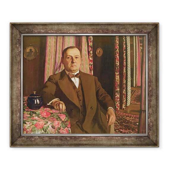 Tablou inramat - Felix Edouard Vallotton - Portret De Georg E. Haasen - - Roveli