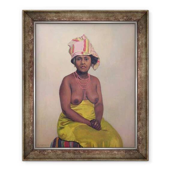 Tablou inramat - Felix Edouard Vallotton - Femeie africana - - Roveli