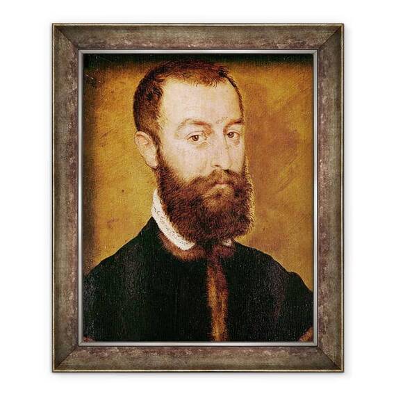 Tablou inramat - Corneille de Lyon - Portret De Un Barbat Cu Barba sau - - Roveli