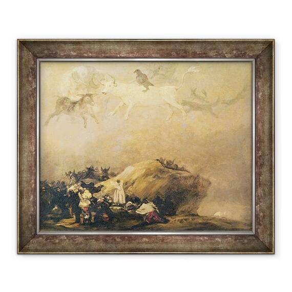 Tablou inramat - Francisco Jose de Goya y Lucientes - Scena Capriccio - Animale in cer - - Roveli