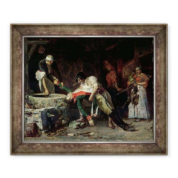 Tablou inramat - Eduardo Zamacois y Zabala - Spania 1812 - Ocupatia franceza - - Roveli