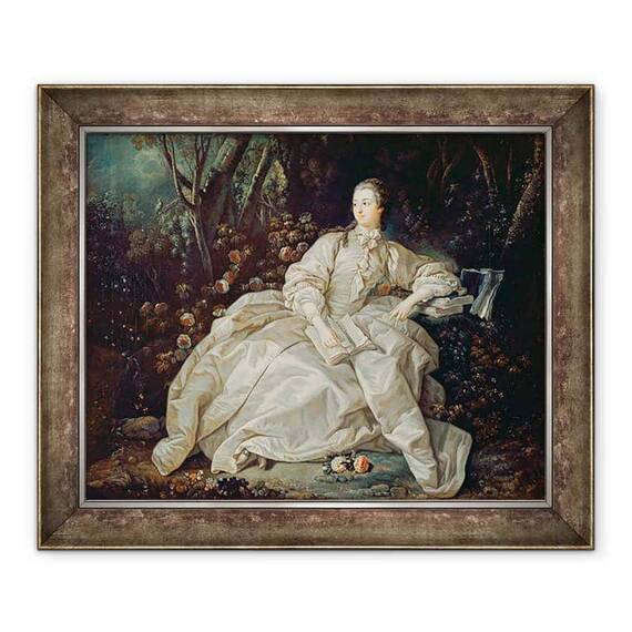 Tablou inramat - Francois Boucher - Madame de Pompadour 1721-64 - - Roveli