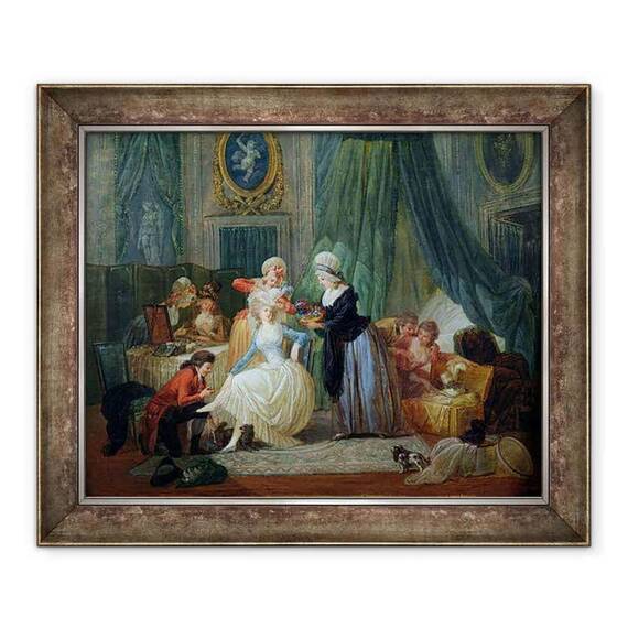 Tablou inramat - Francois Louis Joseph Watteau - Toaleta - - Roveli