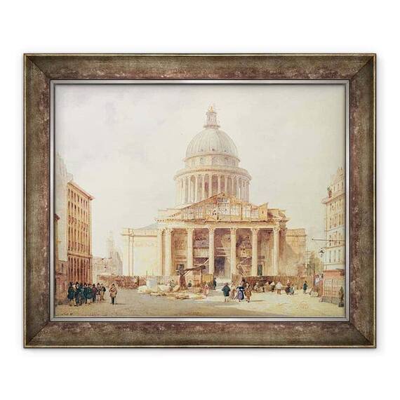 Tablou inramat - Francois Etienne Villeret - Panteonul din 1835 - - Roveli