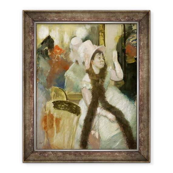 Tablou inramat - Edgar Degas - Portret dupa Balul Costumului Portretul Madame Dietz-Monnin - - Roveli