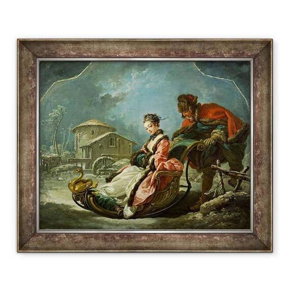 Tablou inramat - Francois Boucher - Cele patru anotimpuri - Iarna - - Roveli