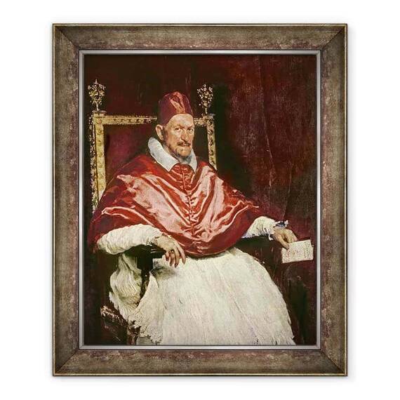 Tablou inramat - Diego Rodriguez de Silva y Velazquez - Portretul Papei Inocent X 1574-1655 - - Roveli