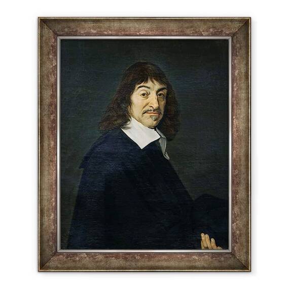 Tablou inramat - Frans Hals - Portretul lui Rene Descartes 1596-1650 c.1649 - - Roveli