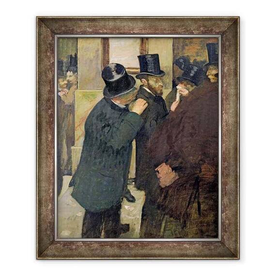 Tablou inramat - Edgar Degas - La Bursa de Valori - - Roveli