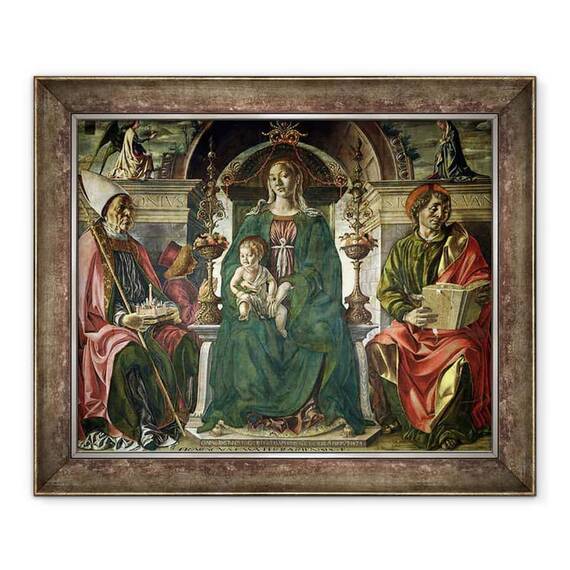 Tablou inramat - Francesco del Cossa - Fecioara si Sfintii - - Roveli