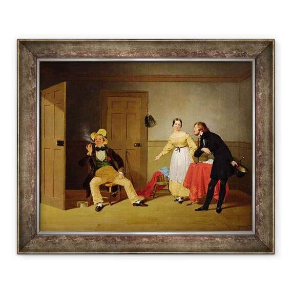 Tablou inramat - Francis William Edmonds - Orasul si tara Beaux - - Roveli