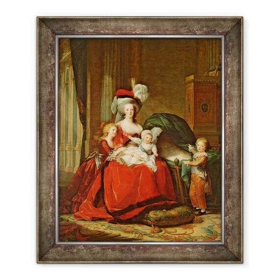Tablou inramat - Elisabeth Louise Vigee-Lebrun - Marie-Antoinette 1755-93 si copiii ei - - Roveli