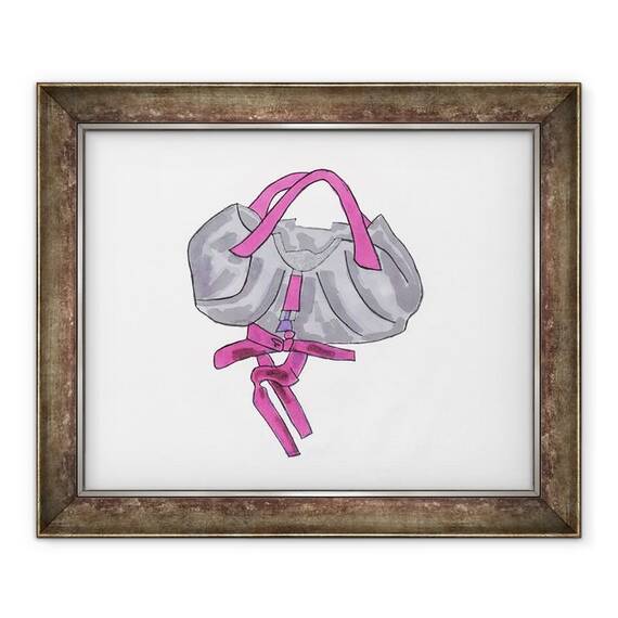 Tablou inramat - Daisy de Villeneuve - Velvet Bag - - Roveli