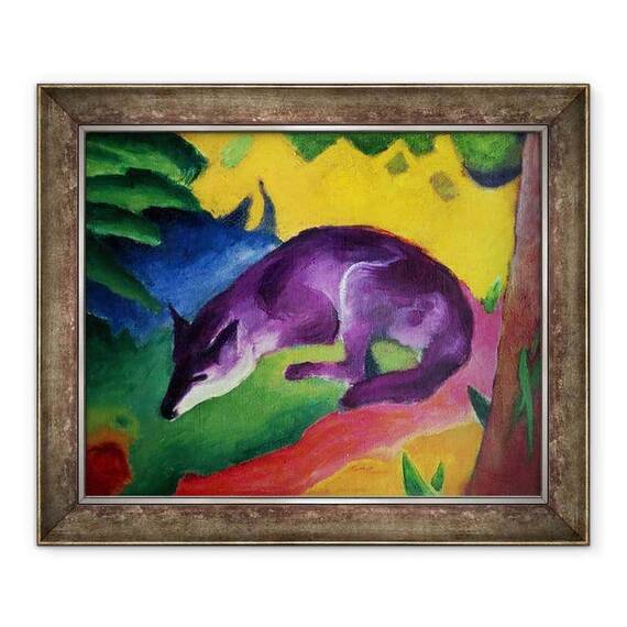 Tablou inramat - Franz Marc - Vulpe Albastra - - Roveli