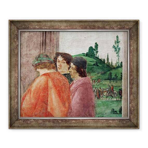 Tablou inramat - Filippino Lippi - Detaliu al Rastignirii Sfantului Petru - - Roveli