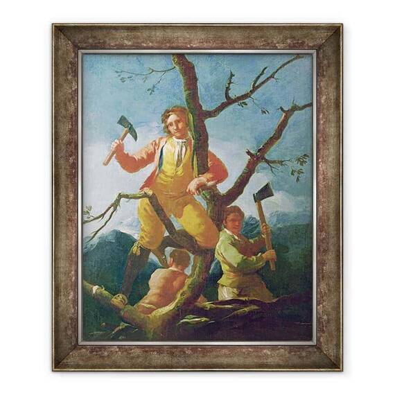 Tablou inramat - Francisco Jose de Goya y Lucientes - Taietoarele de lemne - - Roveli