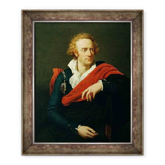 Tablou inramat - Francois Xavier Fabre - Portretul lui Vittorio Alfieri 1749-1803 - - Roveli