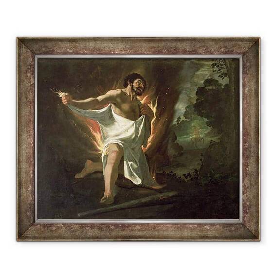 Tablou inramat - Francisco de Zurbaran - Hercule sfasie roba arzatoare - - Roveli
