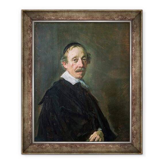 Tablou inramat - Frans Hals - Portretul unui Predicator - - Roveli