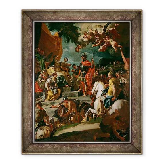 Tablou inramat - Francesco Solimena - Barak si Debora - - Roveli