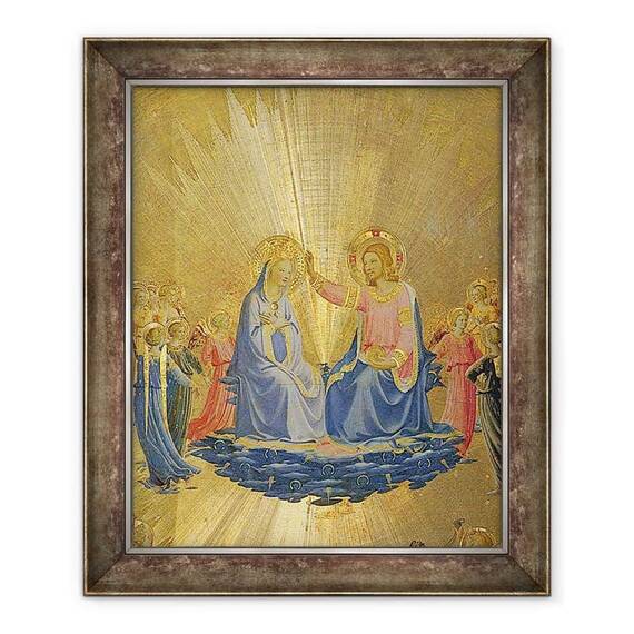 Tablou inramat - Fra Angelico - incoronarea Fecioarei - - Roveli