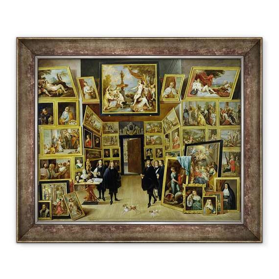 Tablou inramat - David Teniers the Younger - Arhiducele Leopold Wilhelm 1614-61 in Galeria sa - - Roveli
