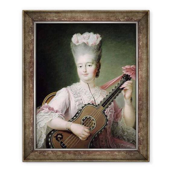 Tablou inramat - Francois-Hubert Drouais - Portretul Marie-Clothilde a Frantei 1759-1802, cunoscuta si sub numele de Madame Clothilde, regina Sardiniei - - Roveli