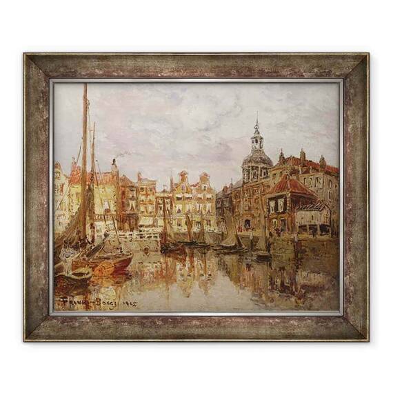Tablou inramat - Frank Myers Boggs - Un port - - Roveli