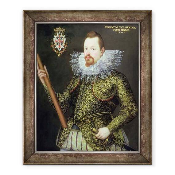 Tablou inramat - Frans II Pourbus - Vicenzo Gonzaga, Duce de Mantua - - Roveli