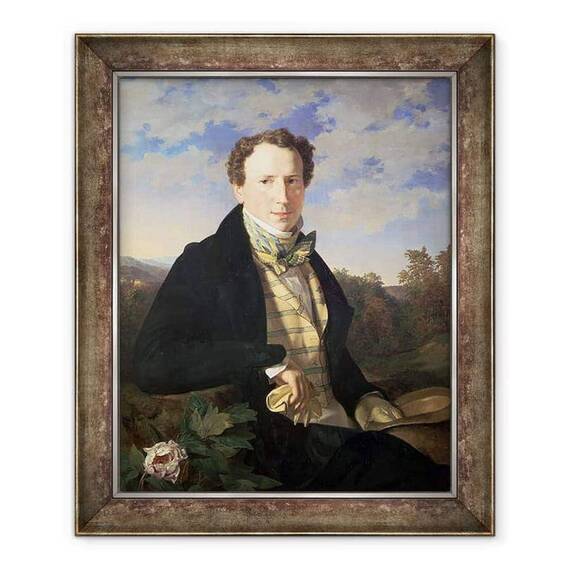 Tablou inramat - Ferdinand Georg Waldmuller - Autoportret - - Roveli