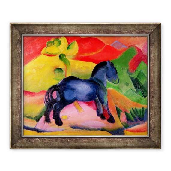 Tablou inramat - Franz Marc - Cal mic albastru - - Roveli