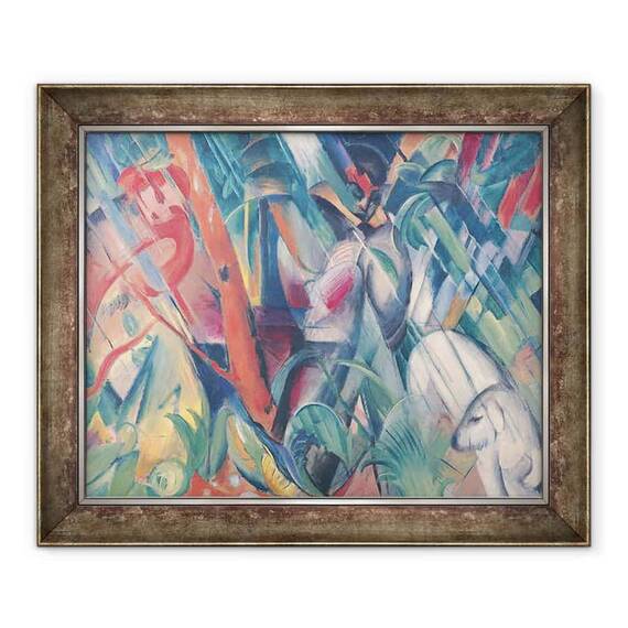 Tablou inramat - Franz Marc - in ploaie - - Roveli