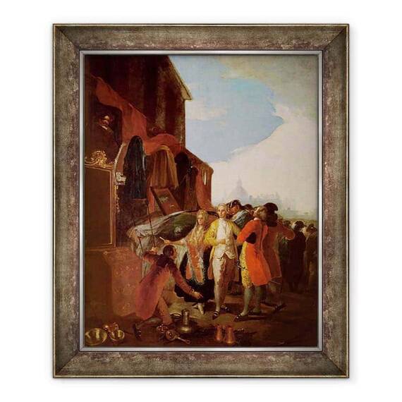Tablou inramat - Francisco Jose de Goya y Lucientes - La Feria de Madrid - - Roveli
