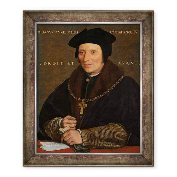 Tablou inramat - Hans Holbein the Younger - Sir Brian Tuke - - Roveli