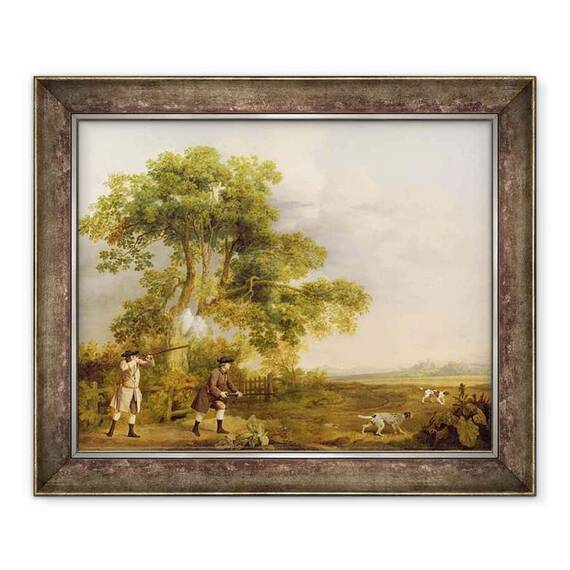 Tablou inramat - George Stubbs - Doi domni care trag - - Roveli