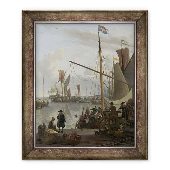 Tablou inramat - I Backhuysen, Ludolf - IJ la Amsterdam - - Roveli